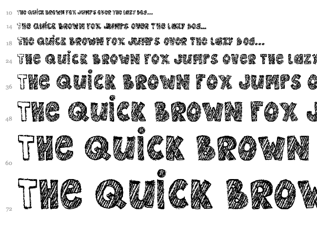 MTF Epic font waterfall